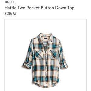 Tinsel 2 pocket flannel